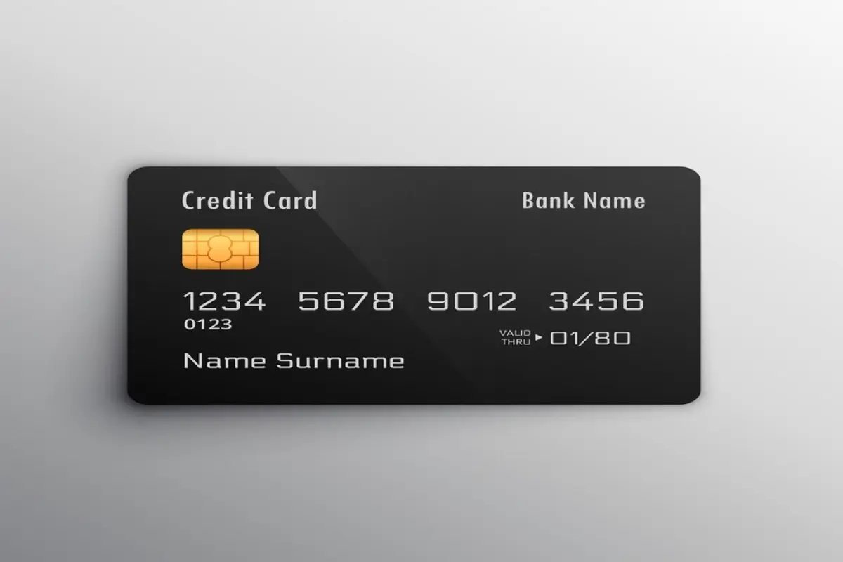 credit debit card mockup,  