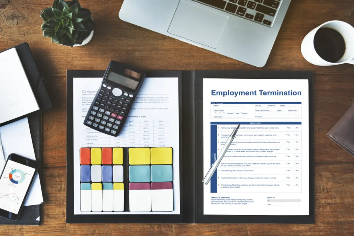 Employment Termination Form Page Graphic Concept,  
