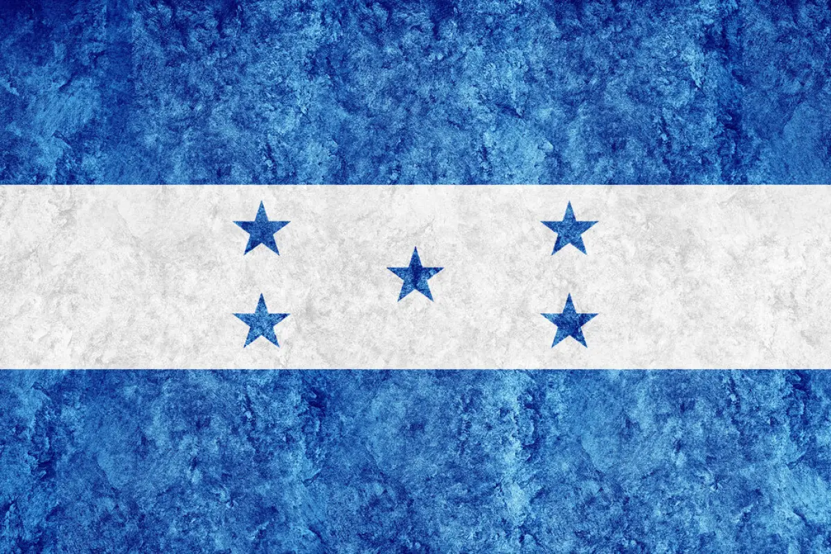Honduras Metallic flag, Textured flag, Honduras Metallic flag, Textured flag, grunge flag