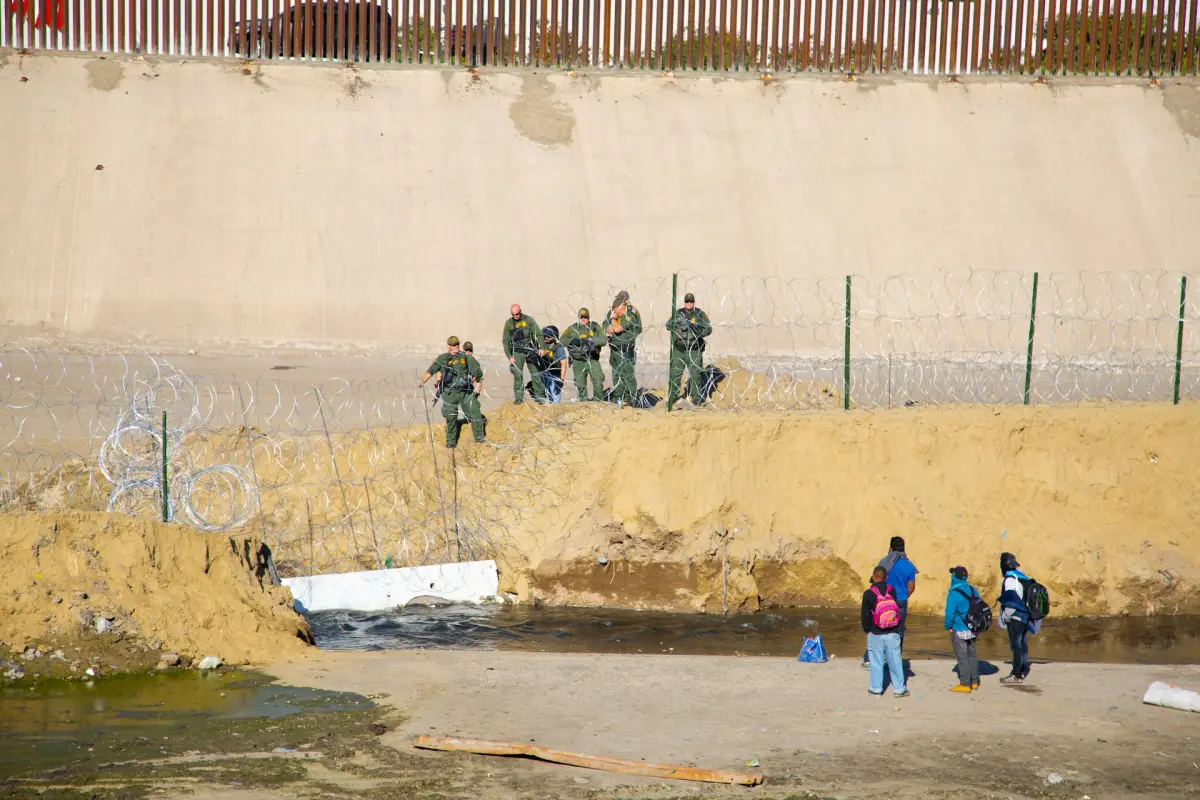 migrantes en la frontera